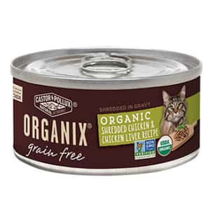 貓罐頭 CASTOR & POLLUX ORGANIX 貓罐頭 有機無穀物 手撕雞及雞肝配方 5.5oz (7946)