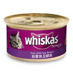 Whiskas 偉嘉 貓罐頭 whiskas偉嘉 極品貓罐頭 吞拿魚及鯛魚 85g