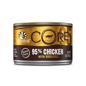 WELLNESS Core 狗罐頭 狗濕糧推薦：WELLNESS CORE 狗罐頭 95% 天然系列 雞肉配西蘭花 6.6oz (7990)