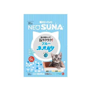 紙貓砂 日本NEO SUNA變色 紙貓砂 6L (淺藍色)