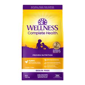 WELLNESS Core 狗糧推薦：WELLNESS 狗糧 Complete Health 無穀物 GRAIN FREE 幼犬成長配方 4lb (89147)