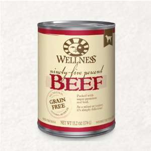 WELLNESS Core 狗罐頭 狗濕糧推薦：WELLNESS 狗罐頭 95% 無榖物牛肉配方13.2oz