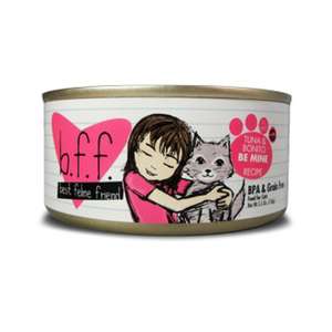 b.f.f. 貓罐頭 貓濕糧推薦：b.f.f. 主食貓罐頭 野生吞拿魚及鰹魚 85g (粉紅) (001080)