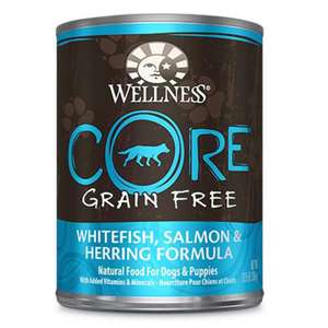 WELLNESS Core 狗罐頭 狗濕糧推薦：WELLNESS CORE 狗罐頭 無穀物海洋魚配方 12.5oz