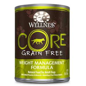 WELLNESS Core 狗罐頭 狗濕糧推薦：WELLNESS CORE 狗罐頭 無穀物減肥配方 12.5oz