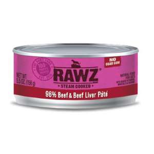 RAWZ 貓罐頭 貓濕糧推薦：RAWZ 貓罐頭 肉醬主食罐 全貓配方 牛肉及牛肝 155g (RZCB156)