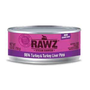 RAWZ 貓罐頭 貓濕糧推薦：RAWZ 貓罐頭 肉醬主食罐 全貓配方 火雞肉及火雞肝 155g (RZCT156)