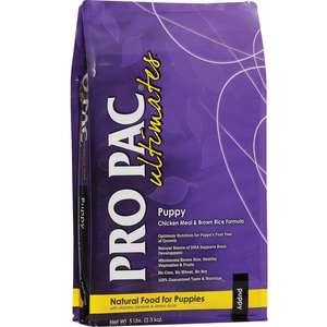 PRO PAC Ultimates 狗糧推薦：PRO PAC Ultimates 狗糧 全天然系列 幼犬配方 雞肉及糙米 5.5lb 2.5kg (73031)