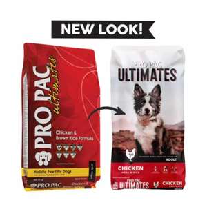 PRO PAC Ultimates 狗糧推薦：PRO PAC Ultimates 狗糧 全天然系列 成犬配方 雞肉及糙米 5.5lb 2.5kg (73001)