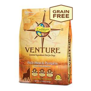 Earthborn Holistic Venture 狗糧推薦：Earthborn Holistic Venture 低敏 單一動物蛋白全犬配方 法國鴨肉+南瓜 4lb (VDP04)