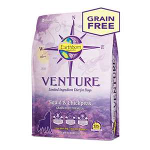 Earthborn Holistic Venture 狗糧推薦：Earthborn Holistic Venture 低敏 單一動物蛋白全犬配方 秘魯魷魚+鷹咀豆 25lb