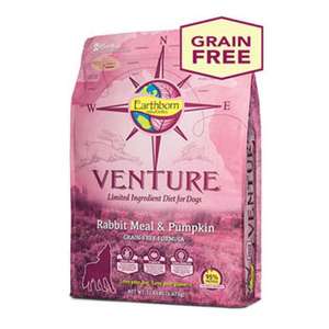Earthborn Holistic Venture 狗糧推薦：Earthborn Holistic Venture 低敏 單一動物蛋白全犬配方 法國兔肉+南瓜 4lb (VRP04)