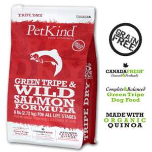 PetKind 狗糧推薦：PetKind 無穀物狗糧 有機藜麥三文魚皮膚敏感配方 25lb (1-700)