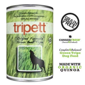 PetKind 狗罐頭 狗濕糧推薦：PetKind Tripett 狗罐頭 原味無穀物牛草胃配方 Original Green Beef Tripe 12.8oz (2-10)