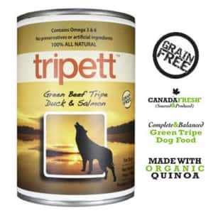 PetKind 狗罐頭 狗濕糧推薦：PetKind Tripett 狗罐頭 無穀物牛草胃鴨肉三文魚配方 Beef Tripe Duck & Salmon 14oz (1-873)