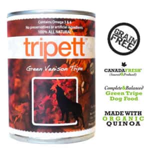 PetKind 狗罐頭 狗濕糧推薦：PetKind Tripett 狗罐頭 無穀物鹿草胃配方 Green Venison Tripe 14oz (1-883)