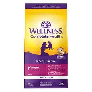 WELLNESS Core 貓糧 貓乾糧推薦：WELLNESS 貓糧 Complete Health 無穀物室內貓配方 三文魚及鯡魚 11lb 8oz (9207)