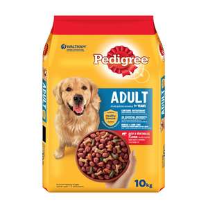 Pedigree寶路 狗糧推薦：Pedigree寶路 成犬乾糧 牛肉及蔬菜 10kg (10274438) (新舊包裝隨機出貨)