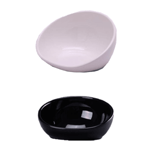 飲食用具 陶瓷簡潔寵物糧碗 大碼 (白色) (貓犬用)