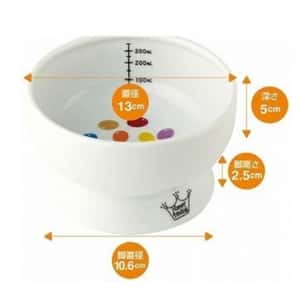 日本猫壱 necoichi ペット 陶瓷闊圓寵物水碗 (糖果款) (貓犬用) DC-0704-SC01 (圖片3)