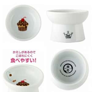 飲食用具 日本猫壱 necoichi ペット 陶瓷高腳寵物糧食碗 (蛋糕款) (貓犬用) DC-0703-SC01