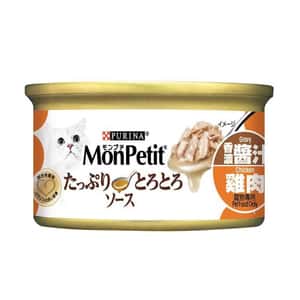 MonPetit 貓罐頭 MonPetit 貓罐頭 至尊系列 香濃醬汁雞肉 85g (醬煮系列) (白橙) (NE12375359)