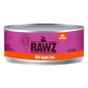 RAWZ 貓罐頭 貓濕糧推薦：RAWZ 貓罐頭 肉醬主食罐 全貓配方 兔肉 155g (RZCR156)
