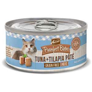 Merrick 貓罐頭 貓濕糧推薦：Merrick 無穀物吞拿魚羅非魚肉醬貓罐頭 Tuna Tilapia Pate 5.5oz (38520)