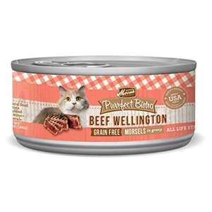 Merrick 貓罐頭 貓濕糧推薦：Merrick 無穀物牛肉雞肝肉粒貓罐頭 Beef Wellington 5.5oz (38292)
