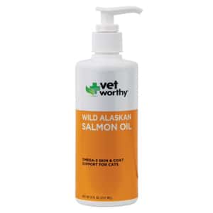 營養膏 保充劑 貓咪保健用品 Vet Worthy 野生阿拉斯加三文魚油 (貓用) Wild AK Salmon Oil 8oz (0063)