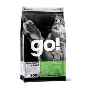 GO! 貓糧 貓乾糧推薦：GO! 低敏美毛系列 鱒魚三文魚貓糧配方 Trout+Salmon Cat Food Recipe 16lb (1301816)