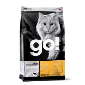 GO! 貓糧 貓乾糧推薦：GO! 低敏美毛系列 鴨肉貓糧配方 Duck Cat Food Recipe 16lb (1302416)