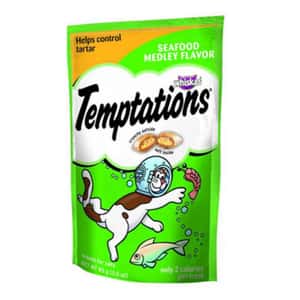 Temptations 貓零食 Temptations 防牙石貓零食 精選海鮮 85g (綠) (10162845)