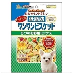 DoggyMan 狗零食 DoggyMan 日本狗零食 低脂健康雜菜骨頭餅乾 160g (犬用)