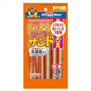 DoggyMan 狗零食 DoggyMan 日本狗零食 乳酸菌及雞肉三文治條 13條裝 (犬用)