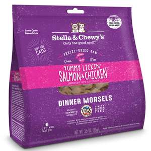 Stella & Chewy's 貓糧 貓乾糧推薦：Stella & Chewy's 貓糧 Dinner Morsels 凍乾生肉主食糧 三文魚及雞肉配方 8oz (SC042-A)