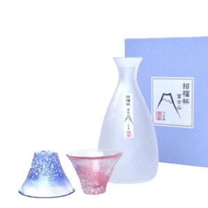 日本清酒杯 富士山招福杯 酒杯酒瓶套裝 箱入 (G639-M76) (圖片3)