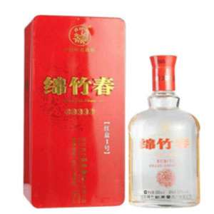 中國白酒 Chinese Liquor推薦：綿竹春 濃香型白酒 2013 52度 500ml (紅盒1號)