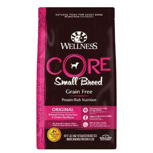 WELLNESS Core 狗糧推薦：WELLNESS CORE 狗糧 無穀物 小型成犬配方 去骨火雞及雞 12lb (88421)