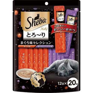 Sheba 貓零食 日本Sheba 貓肉泥 吞拿魚拼吞拿海鮮 12g 20本入 (SMT30)