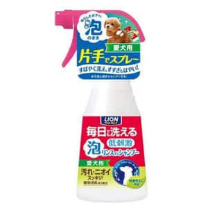 日本獅王LION Pet 狗狗泡沫沖涼液 280ml (可每日使用) (粉紅白) (圖片4)