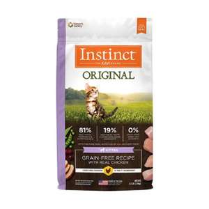 Instinct 本能 貓糧 貓乾糧推薦：Instinct 本能 幼貓糧 無穀物雞肉配方 4.5lb (658757)