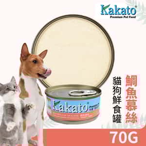 Kakato 罐頭 貓狗罐頭 鯛魚慕絲 70g (貓狗共用) (TD0709THK) (圖片3)