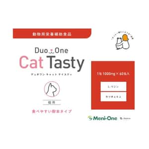 營養膏 保充劑 貓咪保健用品 日本Meni-One Duo One 純賴氨酸補充劑 鰹魚精華 (貓用) 1000mg 60包入 (190653)