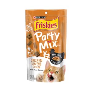 Friskies 貓零食 Friskies喜躍 Party Mix Crunch 貓零食 貓脆餅 雞肉 6oz (NE12368022)