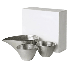 日本能作 片口及猪口酒杯酒瓶套裝 一套三個 箱入 (圖片3)