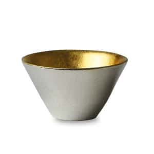 酒品配件 日本清酒杯 能作杯 猪口 金箔喜器 錫100% 85ml (闊底) (511260)