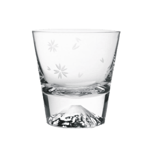 日本清酒杯 田島硝子 富士山手工水晶杯 櫻花 TG16-015-RS (圖片3)