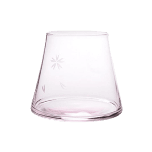 清酒杯品配件 日本清酒杯 田島硝子 富士山宝永グラス 粉色 1個 木箱入(TG13-014-1P)