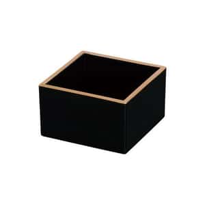 清酒杯品配件 日本清酒杯 枡酒杯 黑 1個入